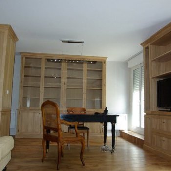 Bibliothèque et espace bureau - Courbevoie - Hauts de Seine 92