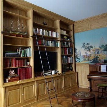 Bibliothèque et panneautages muraux - Senlis - Oise 60