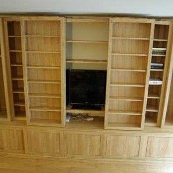 Bibliothèque coulissante meuble TV - Paris 10ème